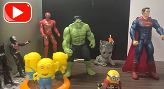 superhero toys video